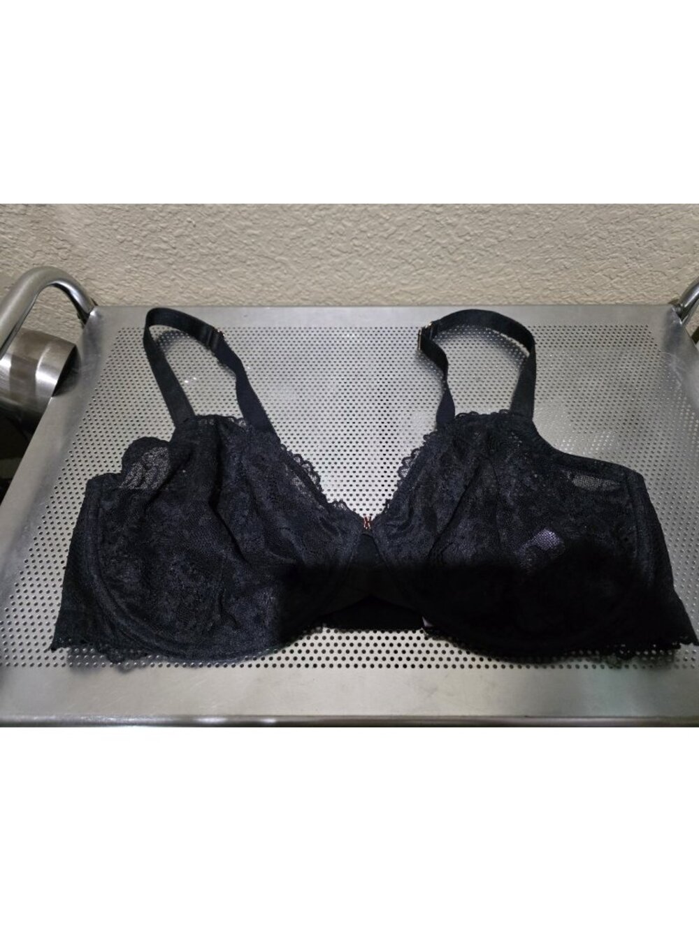 Savage X Black Sheer Lace T-shirt Bra Lingerie Underwired Women's Size 38G